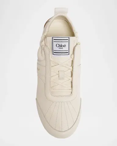 Chloé Kick Leather Low-Top Sneakers | Thumbnail 3 Chloé Kick Leather Low-Top Sneakers | Thumbnail 3