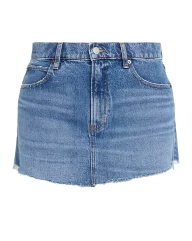 Frame The Mini Denim Skirt | Thumbnail 1 Frame The Mini Denim Skirt | Thumbnail 1