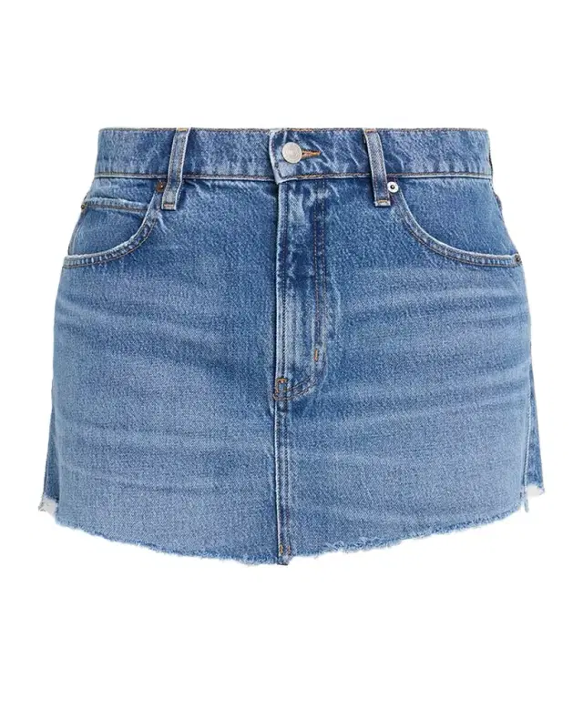 FRAME The Mini Denim Skirt