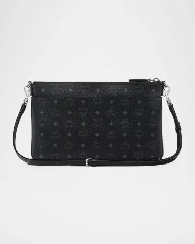 MCM Mini Aren Visetos Flat Crossbody Pouch | Thumbnail 4