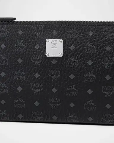 MCM Mini Aren Visetos Flat Crossbody Pouch | Thumbnail 5