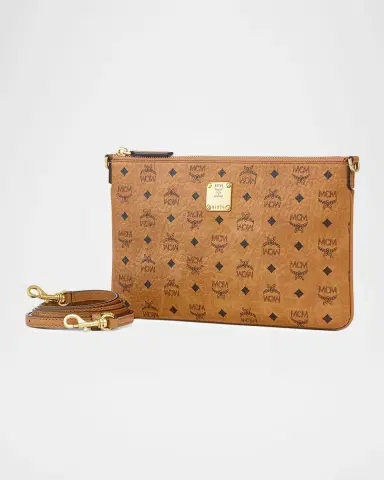 MCM Mini Aren Visetos Flat Crossbody Pouch | Thumbnail 6