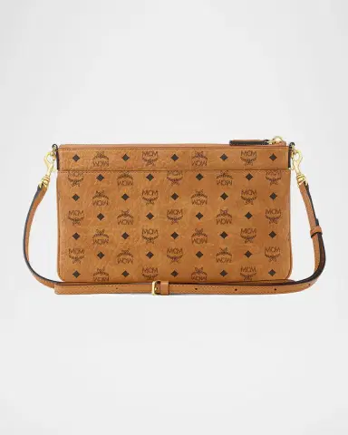 MCM Mini Aren Visetos Flat Crossbody Pouch | Thumbnail 8