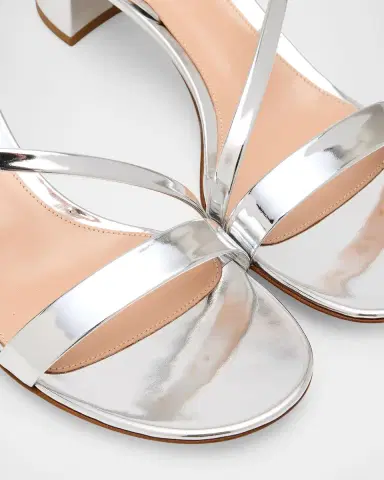 Gianvito Rossi 45mm Betsey Metallic Leather Sandals | Thumbnail 4 Gianvito Rossi 45mm Betsey Metallic Leather Sandals | Thumbnail 4