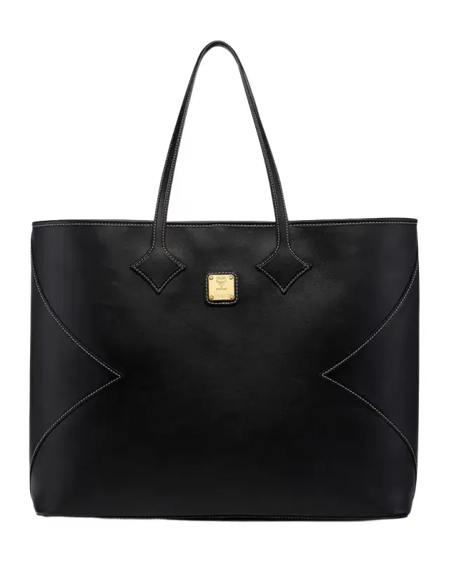 MCM Large Diamond Leather Shopper Bag