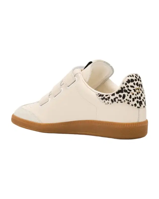 Isabel Marant Beth Mixed Leather Grip-Strap Sneakers