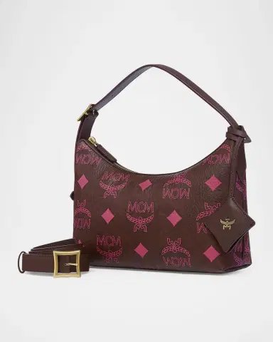 MCM Small Aren Hobo Bag in Maxi Visetos | Thumbnail 2 MCM Small Aren Hobo Bag in Maxi Visetos | Thumbnail 2