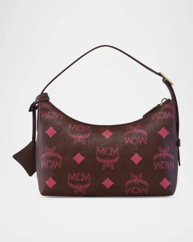 MCM Small Aren Hobo Bag in Maxi Visetos | Thumbnail 4 MCM Small Aren Hobo Bag in Maxi Visetos | Thumbnail 4