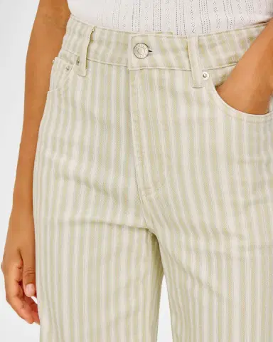 RAILS Getty Stripe Wide Cropped Jeans | Thumbnail 5
