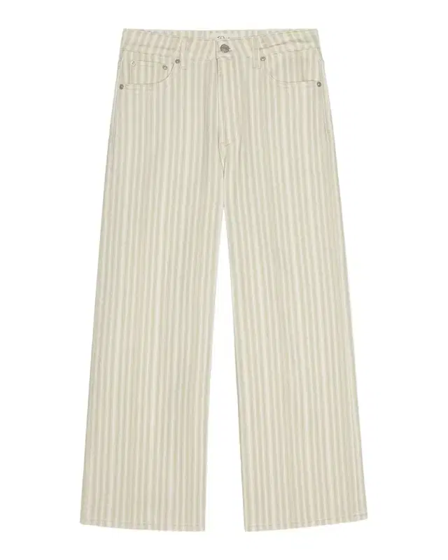 Rails Getty Stripe Wide Cropped Jeans