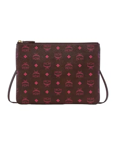 MCM Medium Aren Visetos Flat Crossbody Pouch Bag | Thumbnail 1 MCM Medium Aren Visetos Flat Crossbody Pouch Bag | Thumbnail 1