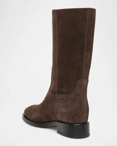 Santoni 50mm Suede Mid-Calf Boots | Thumbnail 2