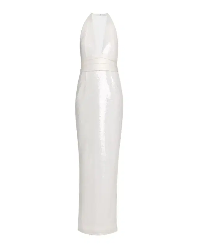 Retrofete Kelsie Sequined Plunge Maxi Dress