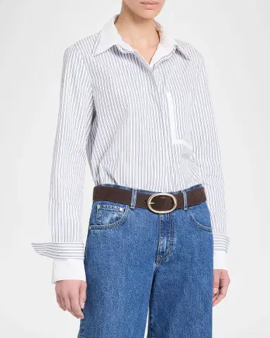 TWP Double Layer Boyfriend Shirt | Thumbnail 3