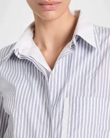 TWP Double Layer Boyfriend Shirt | Thumbnail 4