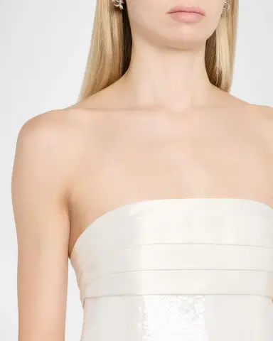 Retrofête Chentari Sequined Strapless Mini Dress | Thumbnail 5 Retrofête Chentari Sequined Strapless Mini Dress | Thumbnail 5