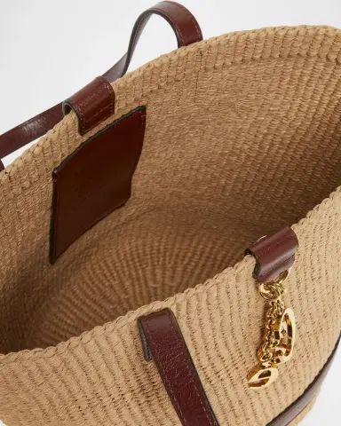Chloé Charms Hand-Woven Basket Bag | Thumbnail 2 Chloé Charms Hand-Woven Basket Bag | Thumbnail 2