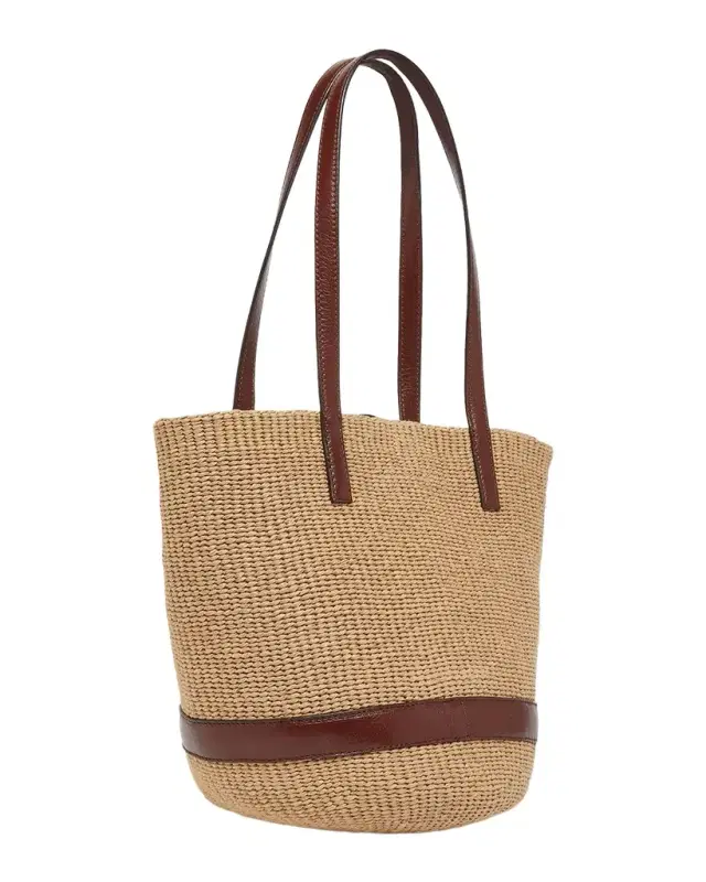 Chloe Charms Hand-Woven Basket Bag