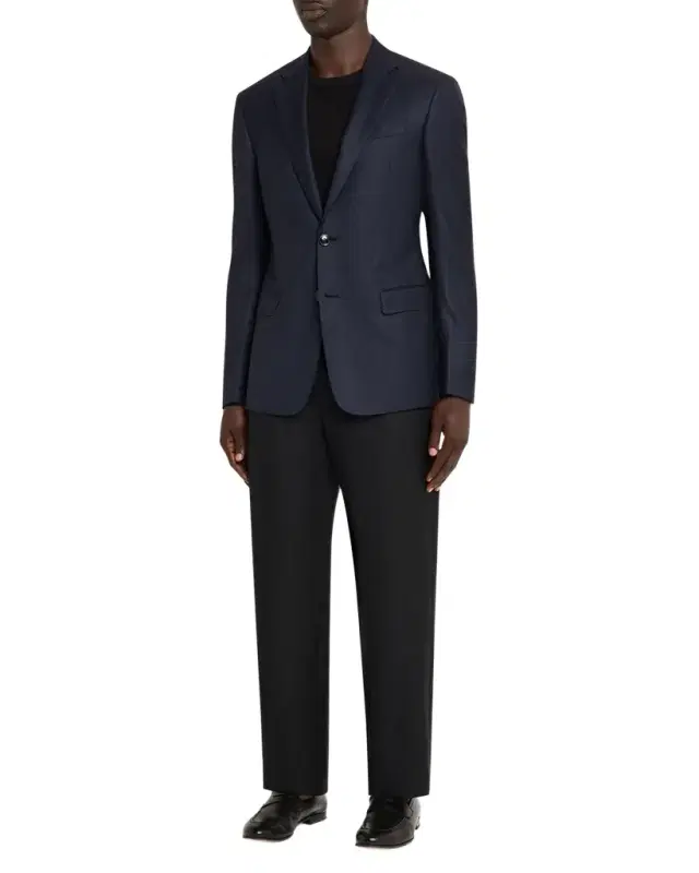 Giorgio Armani Men 's Soft Prince of Wales Single-Breasted Sport Coat
