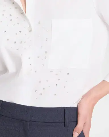 TWP Next Morning Embellished Button-Front Shirt | Thumbnail 6 TWP Next Morning Embellished Button-Front Shirt | Thumbnail 6