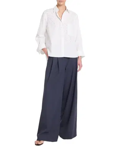 TWP Next Morning Embellished Button-Front Shirt | Thumbnail 1 TWP Next Morning Embellished Button-Front Shirt | Thumbnail 1