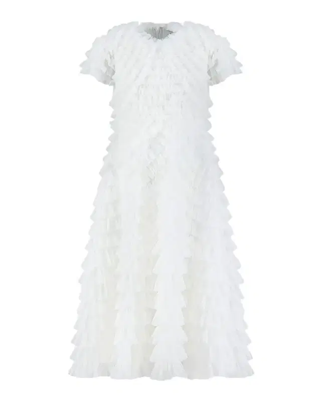 Mac Duggal Girl 's Ruffled Short-Sleeve Dress, Size 4-