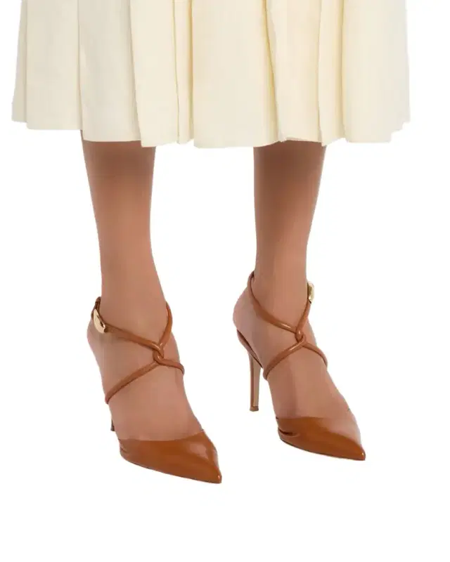 Gianvito Rossi 85mm Nappa Leather Ankle-Strap Pumps