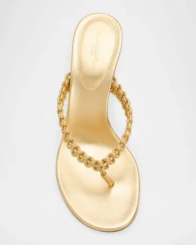 Gianvito Rossi 70mm Braided Leather Thongs Sandals | Thumbnail 5 Gianvito Rossi 70mm Braided Leather Thongs Sandals | Thumbnail 5