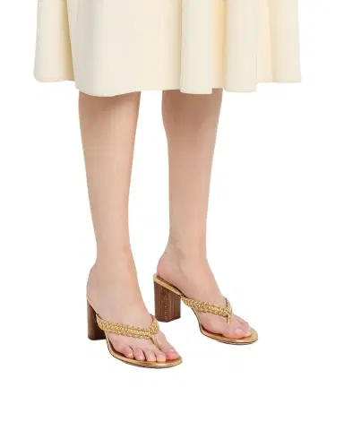 Gianvito Rossi 70mm Braided Leather Thongs Sandals | Thumbnail 1 Gianvito Rossi 70mm Braided Leather Thongs Sandals | Thumbnail 1