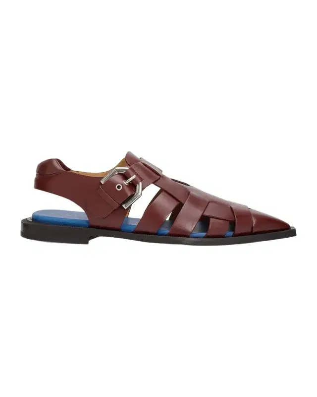 Lanvin Men 's Leather Pointed-Toe Gladiator Sandals