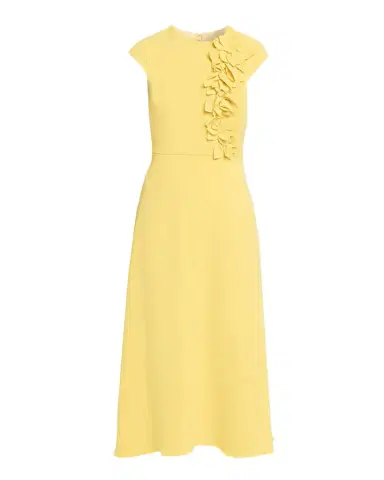 BADGLEY MISCHKA Floral Applique Stretch Crepe Midi Dress | Thumbnail 1