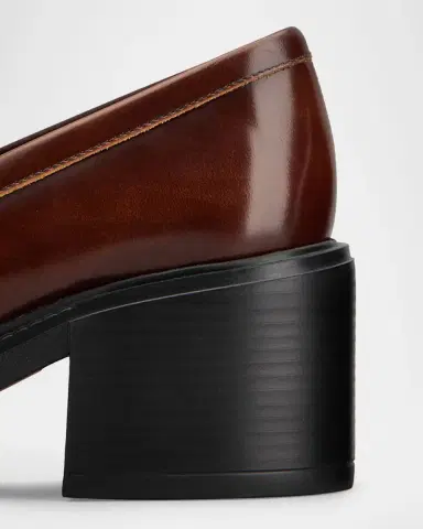 Tod's 60mm Leather Penny Loafers | Thumbnail 3 Tod's 60mm Leather Penny Loafers | Thumbnail 3