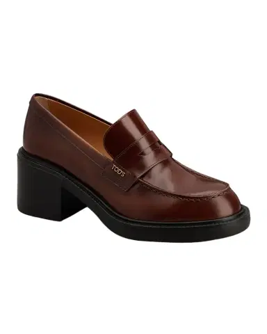 Tod's 60mm Leather Penny Loafers | Thumbnail 1 Tod's 60mm Leather Penny Loafers | Thumbnail 1
