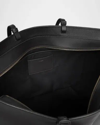 Vince Large Marin Tote Bag in Leather | Thumbnail 3