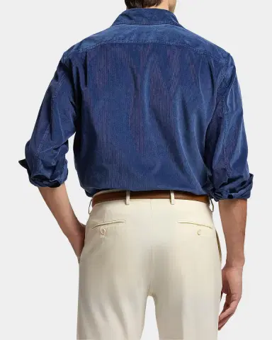 Ralph Lauren Purple Label Men's Fine-Wale Corduroy Shirt | Thumbnail 3