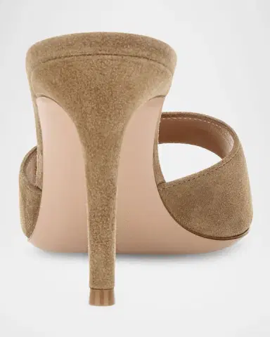 Gianvito Rossi 85mm Elle Suede Mule Pumps | Thumbnail 3