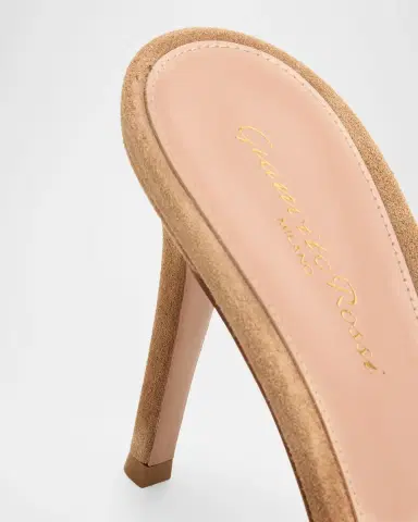 Gianvito Rossi 85mm Elle Suede Mule Pumps | Thumbnail 4