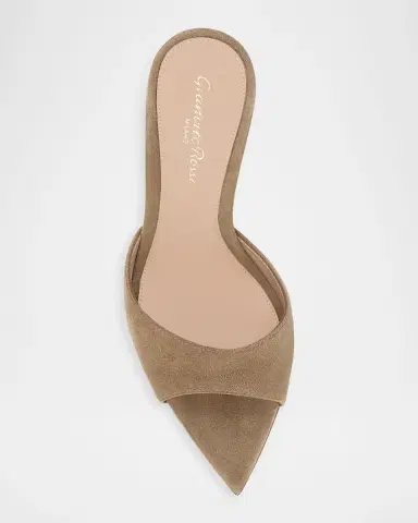 Gianvito Rossi 85mm Elle Suede Mule Pumps | Thumbnail 5