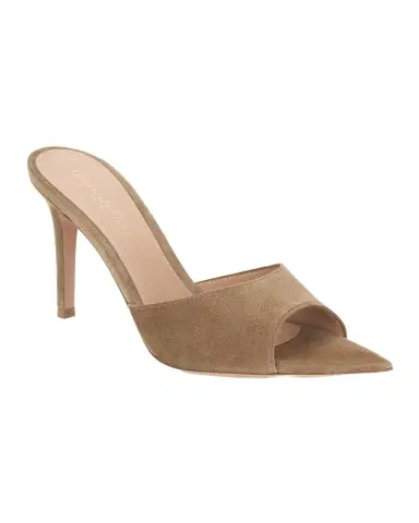 Gianvito Rossi 85mm Elle Suede Mule Pumps | Thumbnail 1
