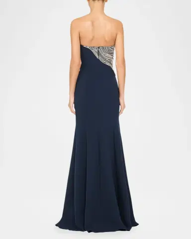 Jenny Packham Soyala Wave Beaded Strapless Gown | Thumbnail 2 Jenny Packham Soyala Wave Beaded Strapless Gown | Thumbnail 2