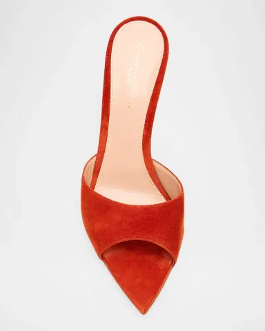Gianvito Rossi 85mm Elle Suede Mule Pumps | Thumbnail 5 Gianvito Rossi 85mm Elle Suede Mule Pumps | Thumbnail 5