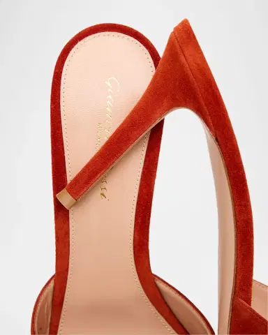 Gianvito Rossi 85mm Elle Suede Mule Pumps | Thumbnail 6 Gianvito Rossi 85mm Elle Suede Mule Pumps | Thumbnail 6