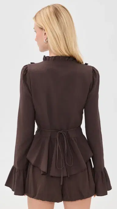 LIONESS Odette Blouse Brown | Thumbnail 3