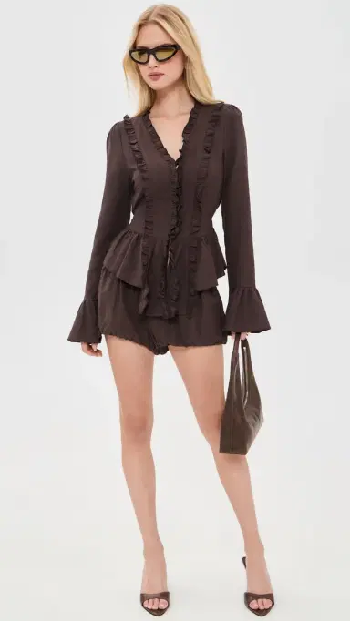 LIONESS Odette Blouse Brown | Thumbnail 5