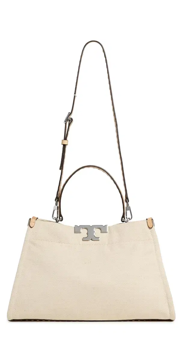 Eleanor Canvas Satchel Natural One Size