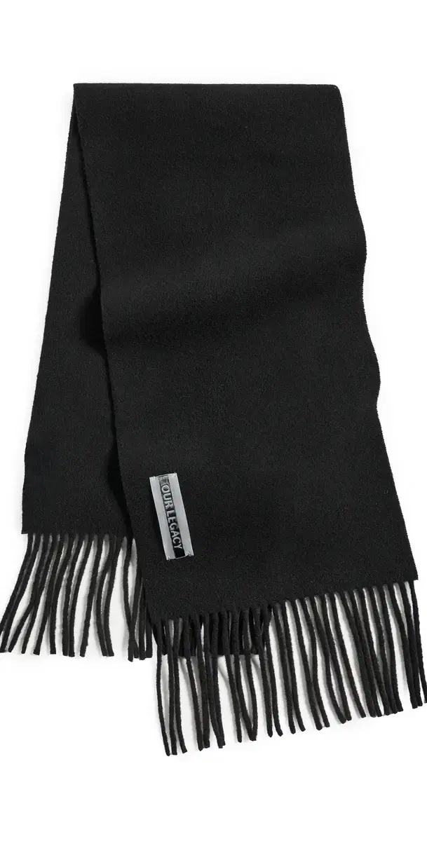 Our Legacy Estate Scarf Black Double Wool One Size