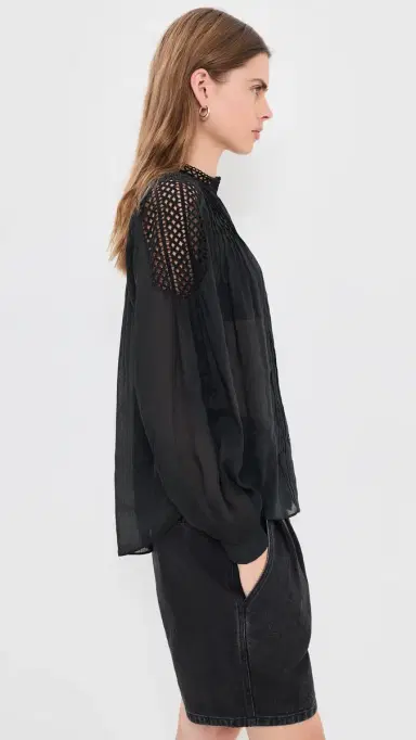 ISABEL MARANT ÉTOILE Polda Top Black 38 | Thumbnail 4 ISABEL MARANT ÉTOILE Polda Top Black 38 | Thumbnail 4