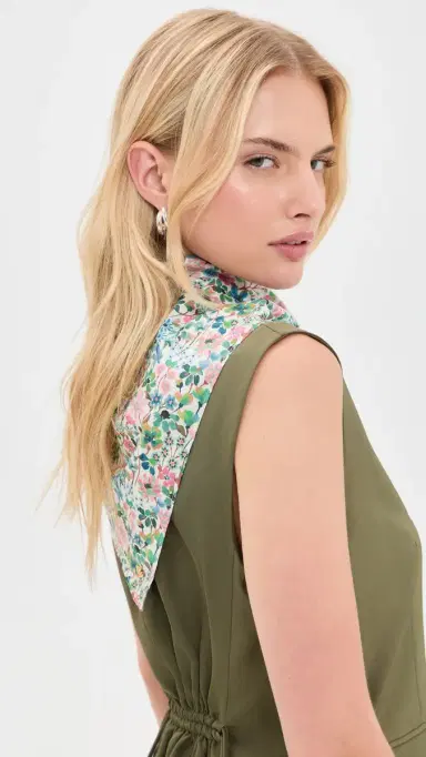 Lele Sadoughi Liberty Floral Scarf Summer Dreams | Thumbnail 4 Lele Sadoughi Liberty Floral Scarf Summer Dreams | Thumbnail 4