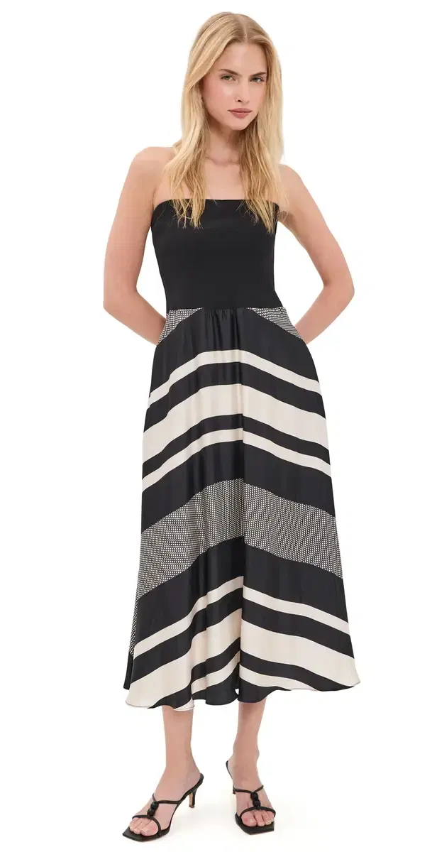 Oakley Midi Dress Black tripe Combo