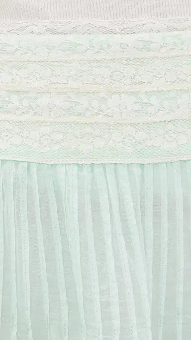 LoveShackFancy Levant Skirt Eau de Nil | Thumbnail 6